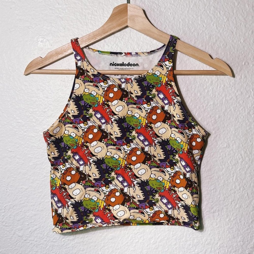 Nickelodeon character pattern tank top size small